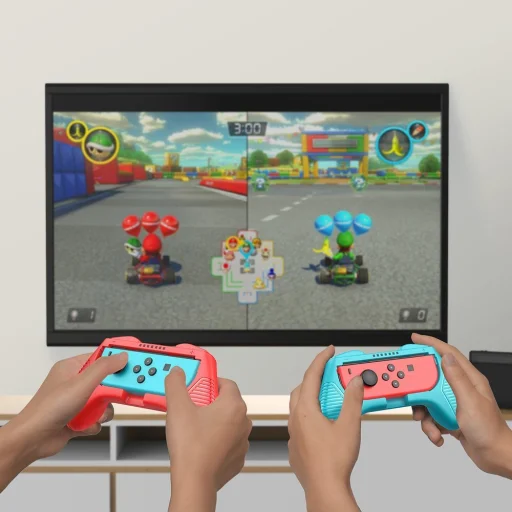 Baseus 2x Joy-Con Nintendo Switch joystick markolat piros/kék - 7