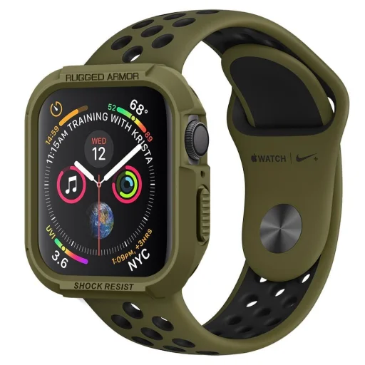 Spigen Rugged Armor Apple Watch tok 4/5 (40mm) oliva zöld - 2