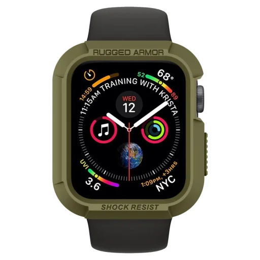 Spigen Rugged Armor Apple Watch tok 4/5 (40mm) oliva zöld - 5