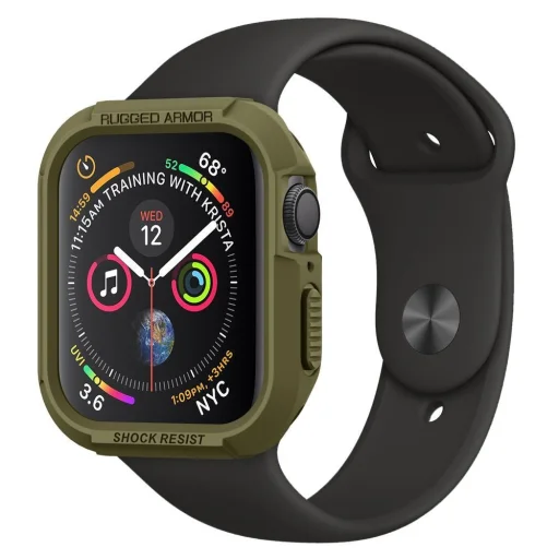 Spigen Rugged Armor Apple Watch tok 4/5 (40mm) oliva zöld - 1