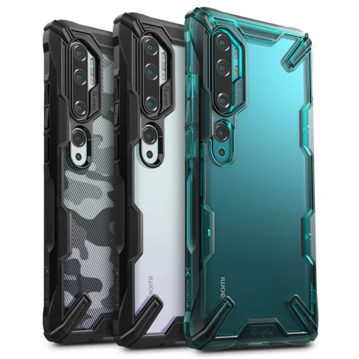 Ringke Fusion X Xiaomi Mi Note 10/10 Pro Türkiz zöld színben - 3