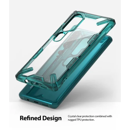 Ringke Fusion X Xiaomi Mi Note 10/10 Pro Türkiz zöld színben - 5