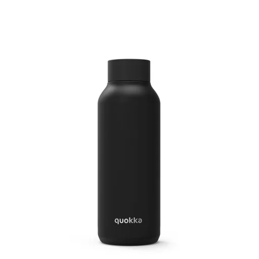 Quokka Solid vákum szigetelt vizesüveg, rozsdamentes acél kulacs 510 ml jet black - 1