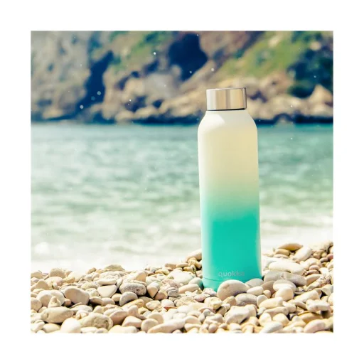 Quokka Solid vákum szigetelt vizesüveg, rozsdamentes acél kulacs 630 ml seehorse - 4