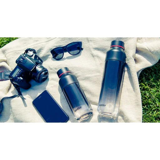 Quokka Ice vizesüveg, kulacs 720 ml geo black, vizes palack - 7