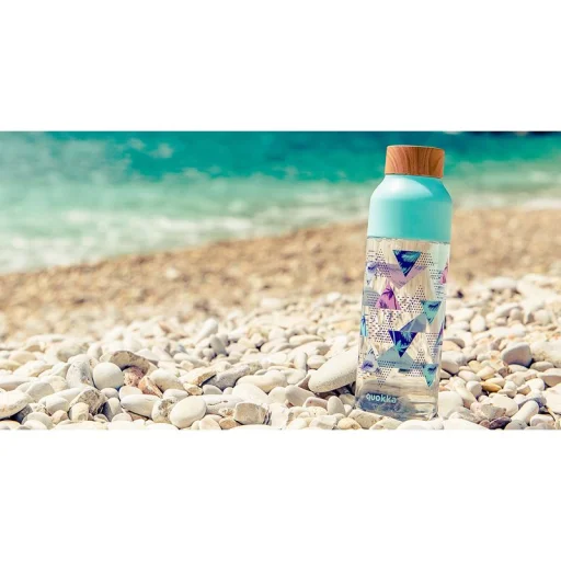 Quokka Ice vizesüveg, kulacs 720 ml geo black, vizes palack - 4