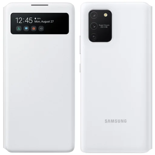 Samsung S10 Lite fehér S View EF-EG770PWEGEU fiptok kártyatartóval és kijelzővel - 1