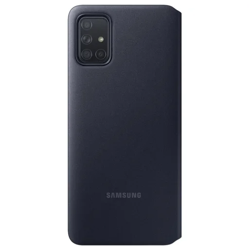 Samsung S View EF-EA715PBEGEU fiptok kártyatartóval és kijelzővel Samsung A71 fekete - 4