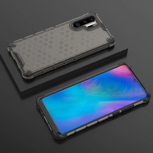 Honeycomb armor TPU tok Huawei P30 Pro fekete - 5