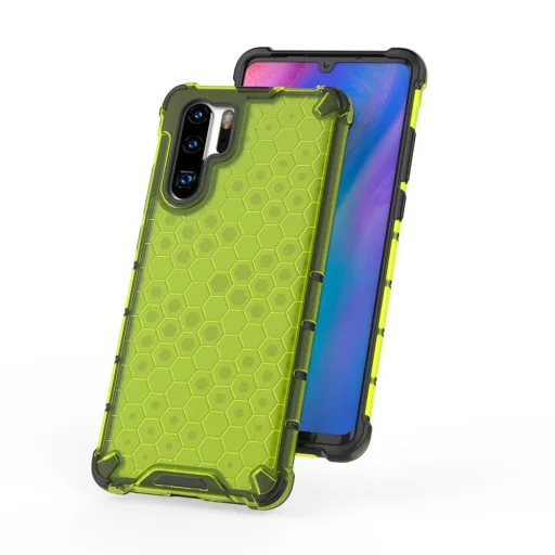 Honeycomb armor TPU tok Huawei P30 Pro zöld - 4
