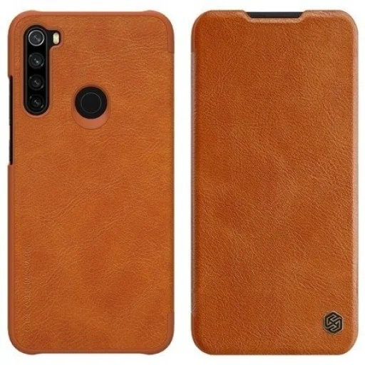 Nillkin Qin bőr fliptok Samsung A71 barna - 1