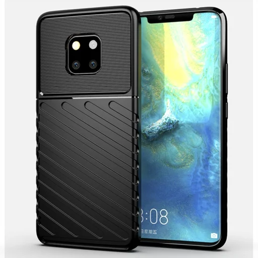 Thunder fokozott védelmet biztosító flexibilis TPU tok Huawei Mate 20 Pro fekete - 1