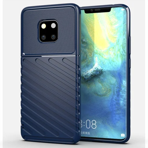 Thunder fokozott védelmet biztosító flexibilis TPU tok Huawei Mate 20 Pro kék - 1