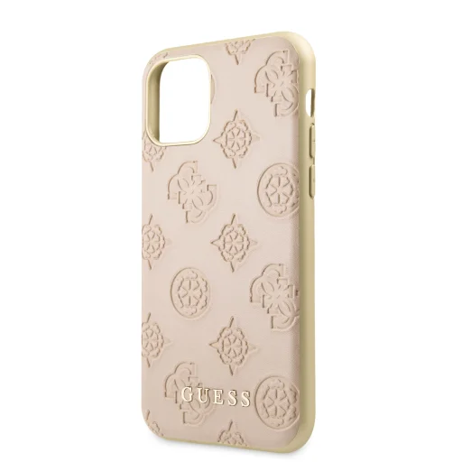 Guess dombornyomott mintás tok iPhone 11 pink - 3