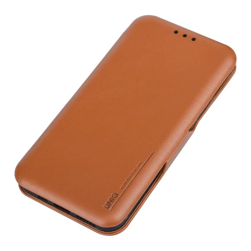 UNIQ iPhone 11 Pro fliptok kártyatartóval világos barna - 4