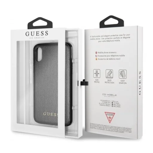 Guess GUHCPXIGLBK Iridescent kemény tok iPhone X/XS fekete - 10