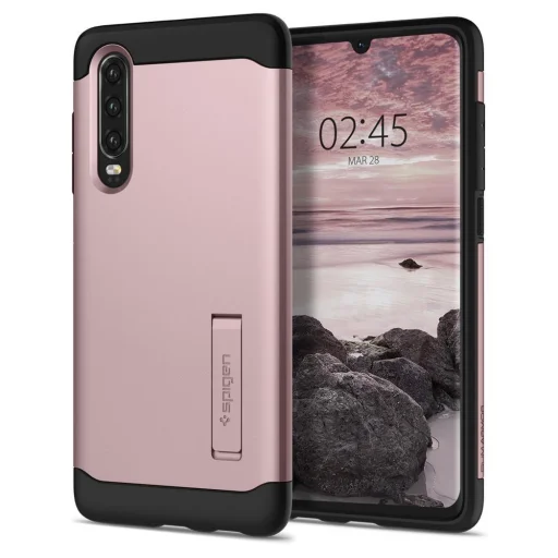 Spigen Slim Armor tok Huawei P30 Rózsa Arany - 1