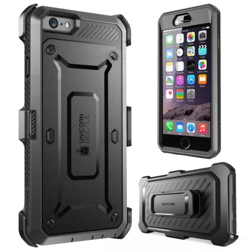 Supcase Unicorn Beetle Pro tok iPhone 6/6S fekete ütésálló - 2