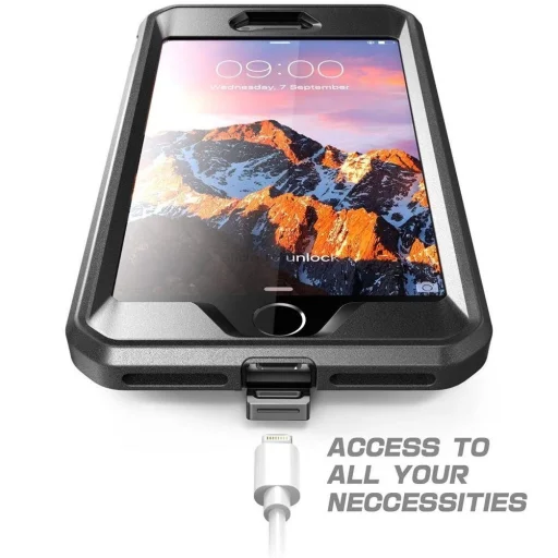 Supcase Unicorn Beetle Pro tok iPhone 7/8 Plus fekete ütésálló - 5