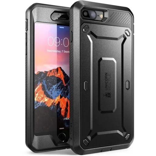 Supcase Unicorn Beetle Pro tok iPhone 7/8 Plus fekete ütésálló - 1