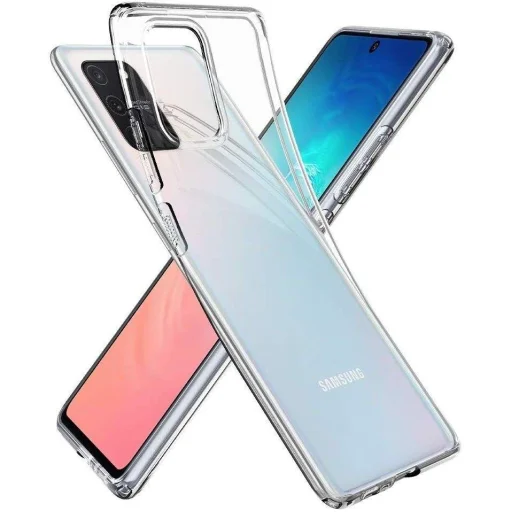 Spigen Liquid Crystal flexibilis TPU gél tok Samsung S10 Lite Crystal Clear (ACS00687) - 3