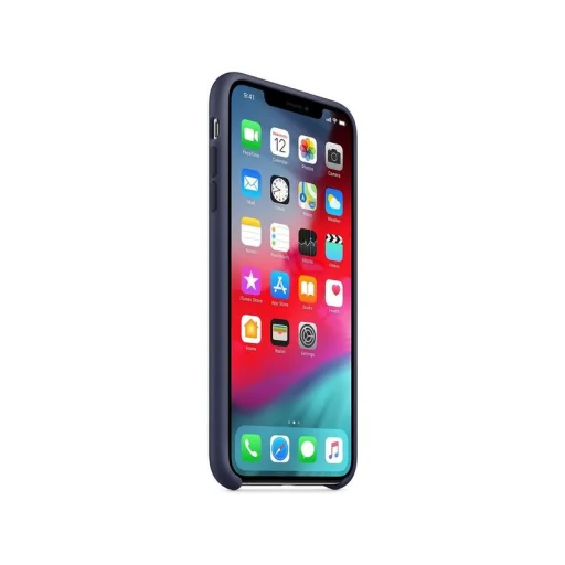 Apple gyári szilikon tok Apple iPhone Xs Max éjkék (MRWG2ZM/A) - 3