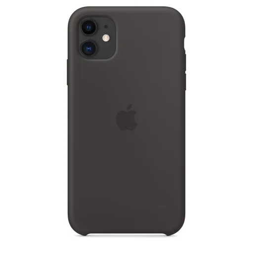 Apple gyári szilikon tok Apple iPhone 11 fekete (MWVU2ZM/A) - 6