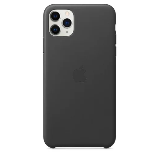 Apple gyári bőr tok Apple iPhone 11 Pro Max fekete (MX0E2ZM/A) - 6