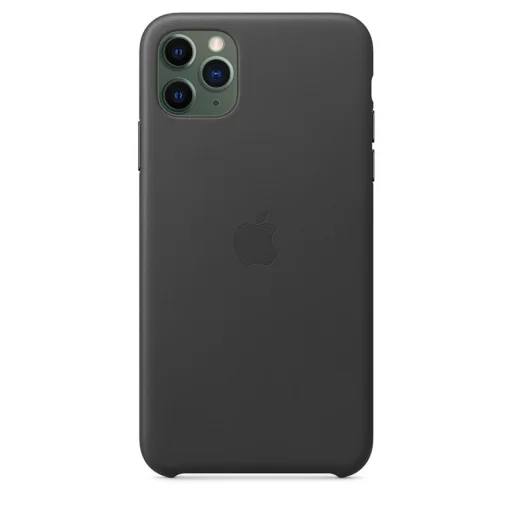 Apple gyári bőr tok Apple iPhone 11 Pro Max fekete (MX0E2ZM/A) - 3
