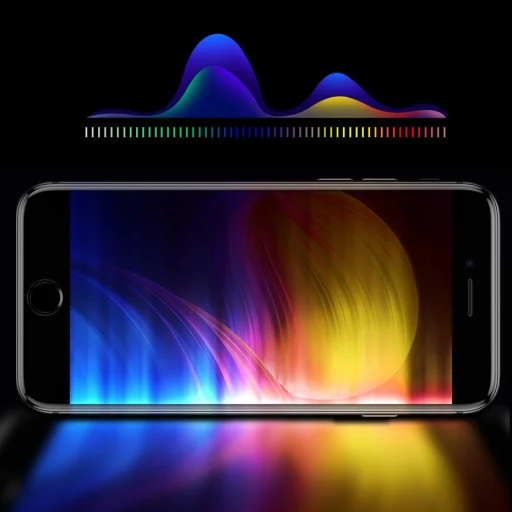 Baseus 3D kijelzővédő 9H Anti-Blue Light üvegfólia PET kerettel iPhone 6 Plus/ 6s Plus/ 7 Plus/ 8 Plus fekete - 14