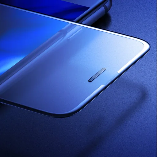 Baseus 3D kijelzővédő 9H Anti-Blue Light üvegfólia PET kerettel iPhone 6 Plus/ 6s Plus/ 7 Plus/ 8 Plus fekete - 17