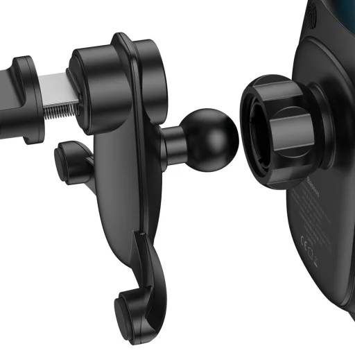 Baseus Milky Way autós 15W vezeték nélküli 15W Qi gyorstöltő automata telefon tartóval fekete (WXHW02-01) - 5