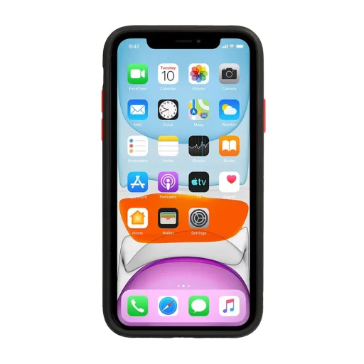 Vennus Button Matt Bumper tok iPhone 11 fekete - 6