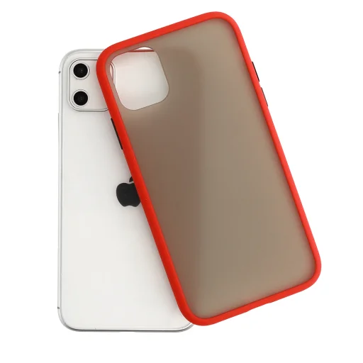 Vennus Button Matt Bumper tok iPhone 11 Pro piros - 3