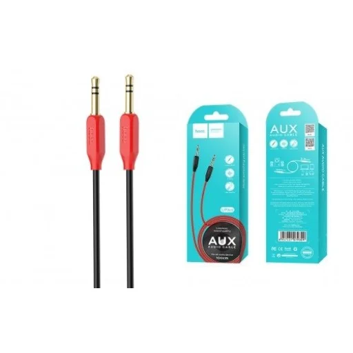 HOCO 3.5 mm Jack Audio kábel 1m piros - 2