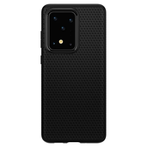 Spigen Liquid Air flexibilis TPU gél tok Samsung S20 Ultra matt fekete - 3