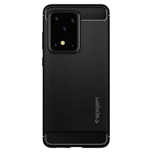 Spigen Rugged armor tok Samsung S20 Ultra matt fekete - 2