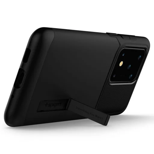 Spigen Slim armor tok Samsung S20 Ultra feteke színben - 8