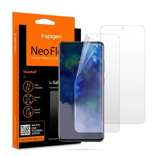 Samsung S20+ Plus kijelzővédő fólia 2 db Spigen Ochronna Neo Flex HD - 1