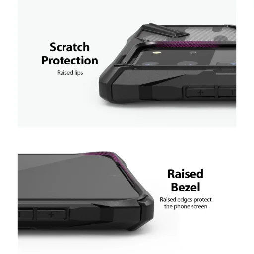 Samsung S20 Ultra Ringke Fusion X terepmintás fekete színben (XDSG0027) - 10