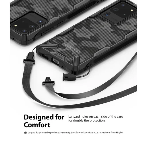 Samsung S20 Ultra Ringke Fusion X terepmintás fekete színben (XDSG0027) - 7