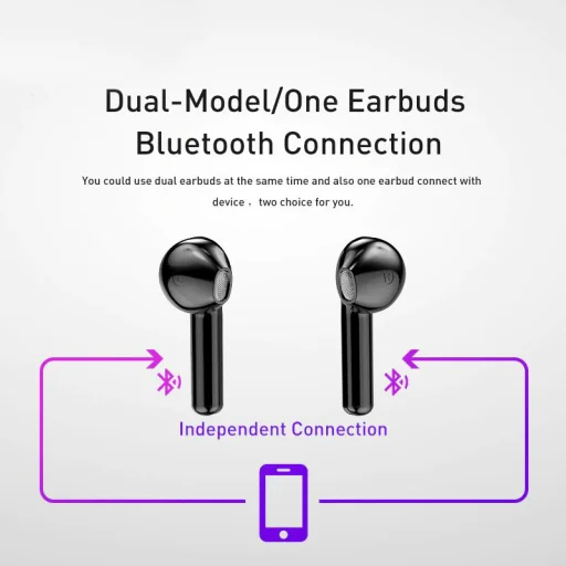 Awei TWS T26 bluetooth fühallgató és powerbank fekete - 7