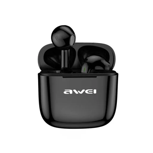 Awei TWS T26 bluetooth fühallgató és powerbank fekete - 1