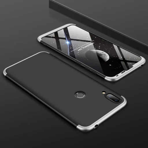 GKK 360 tok Huawei Y7 2019 / Y7 Prime 2019 fekete-ezüst - 2