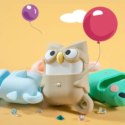 Kingxbar Adorkable AirPods 1/2 tok zöld - 2