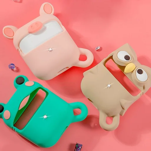 Kingxbar Adorkable AirPods 1/2 tok zöld - 4