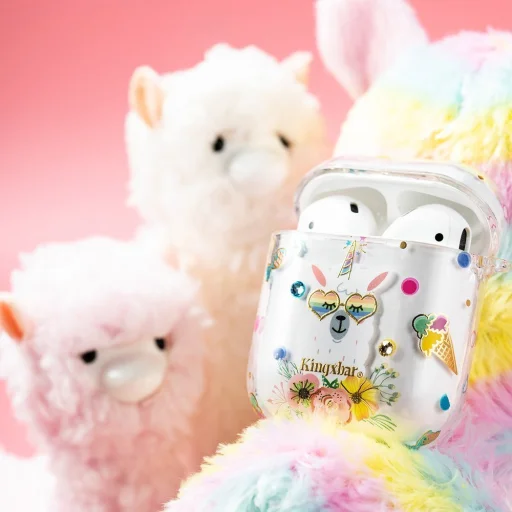 Kingxbar Adorkable AirPods 1/2 tok áttetsző - 2