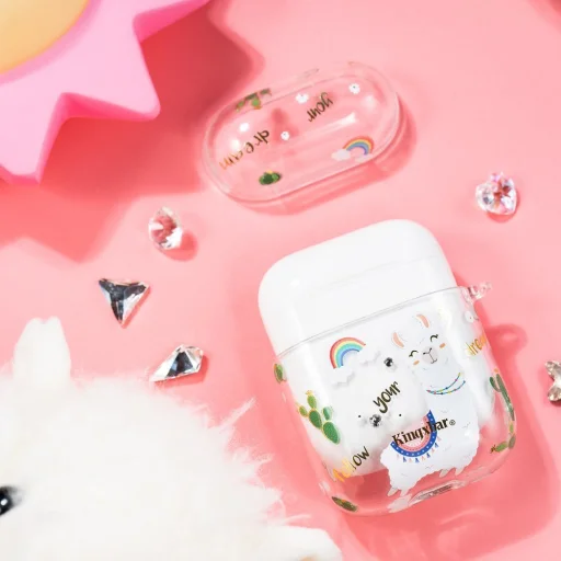 Kingxbar Adorkable AirPods 1/2 tok áttetsző - 5