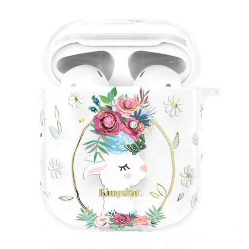 Kingxbar Adorkable AirPods 1/2 tok áttetsző - 1