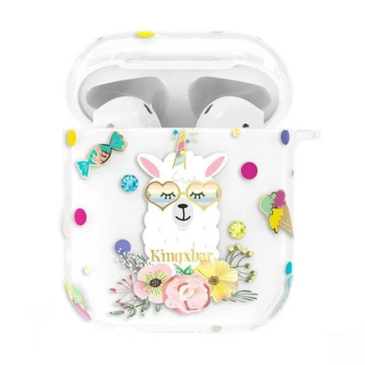 Kingxbar Adorkable AirPods 1/2 tok áttetsző - 1